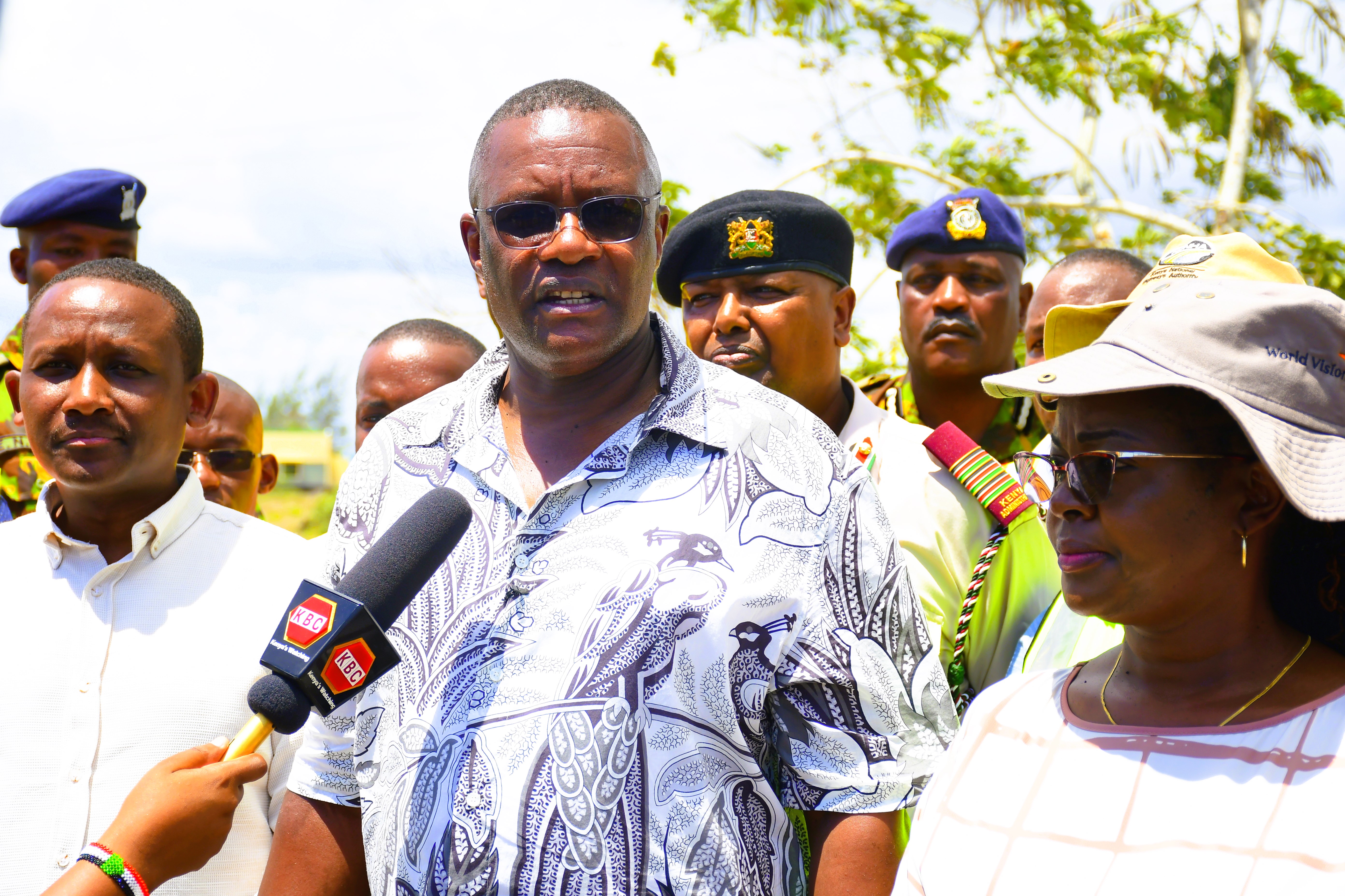 Deputy Chief of Staff in the Executive Office of the President, Performance and Delivery Management Eliud Owalo addresses the media in Mombasa. Photo/Andrew Hinga