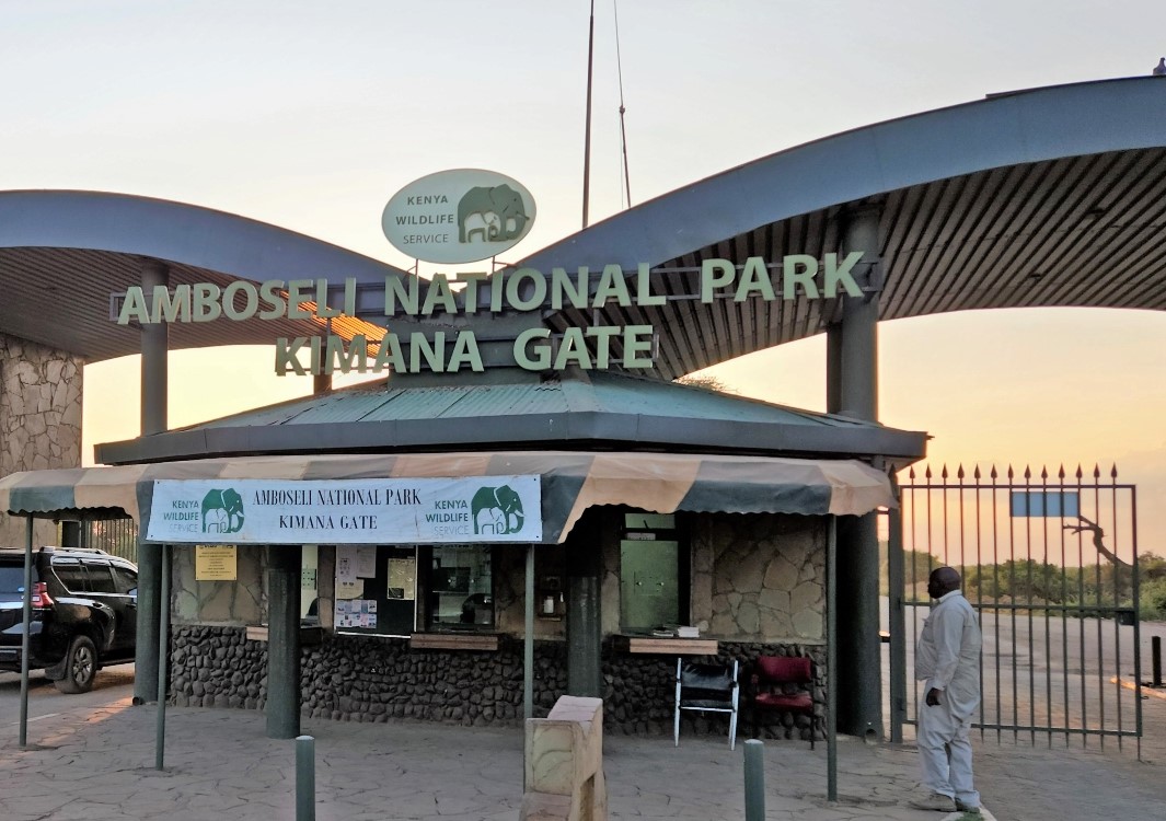 Amboseli National Park gate entrance in Kajiado South
