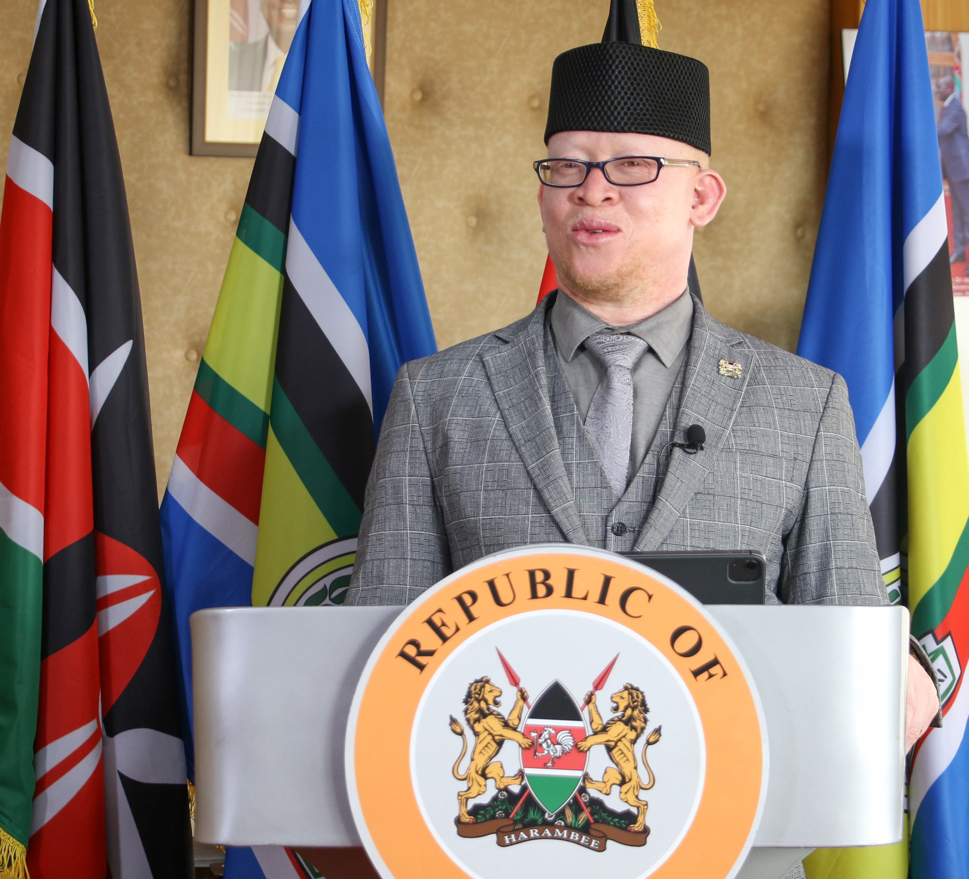 Government spokesperson Isaac Mwaura Speaking during a press briefing on the status of the Economy held at Kenyatta International Convention Center (KICC) 