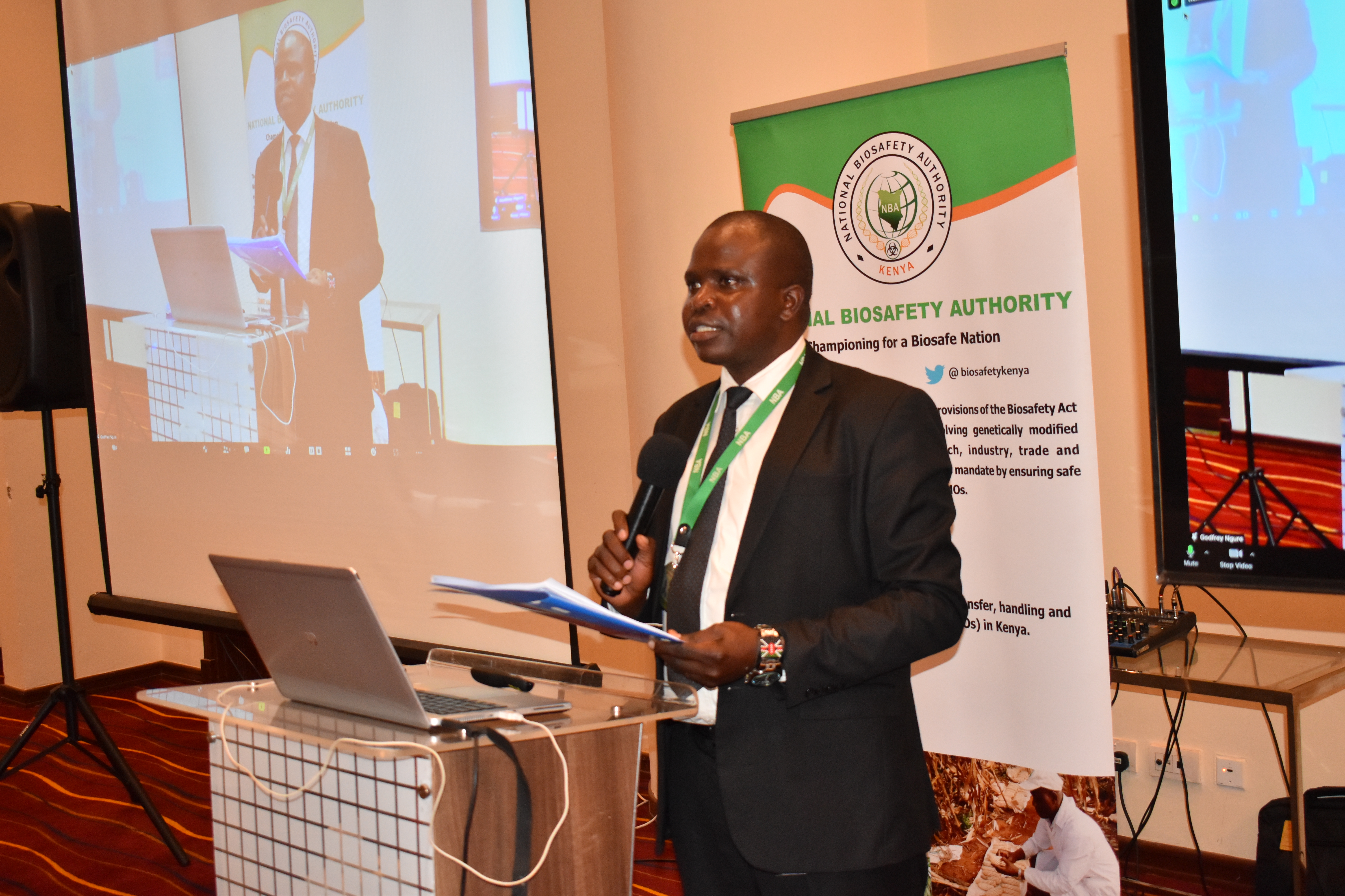 National Biosafety Authority (NBA) Ag Chief Executive Officer (CEO) Nehemiah Ngetich.  