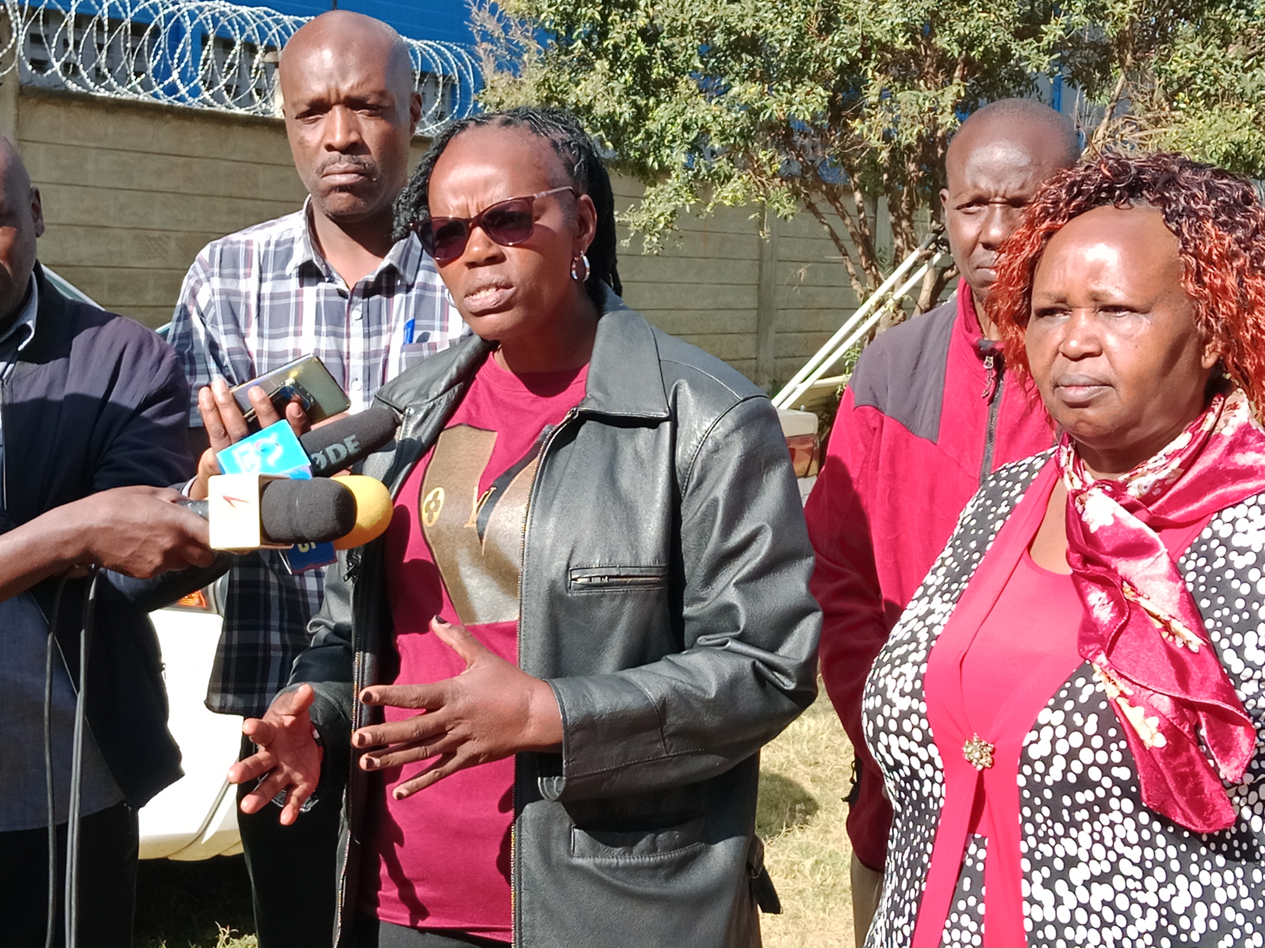 Food Crops Research Institute, Kitale Deputy Institute Director Dr. Mary Koech addressing the press in Eldoret.