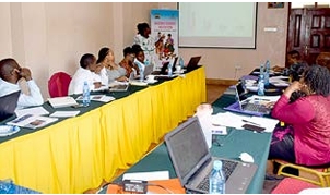 A meeting between members of the Nutrition Program  Steering Committee and officials of Nutrition International  (NI) at the Nakuru County.