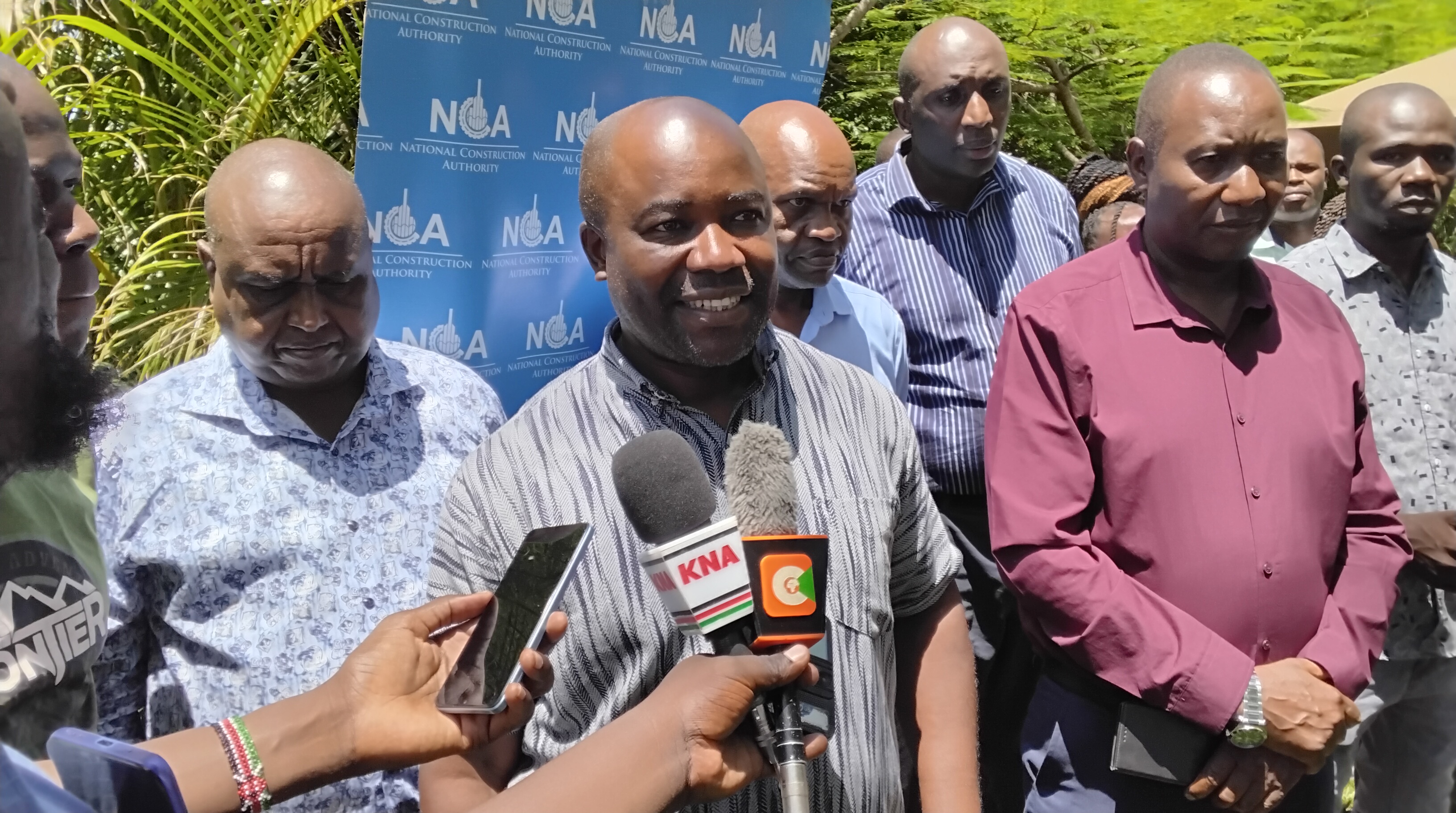 NCA Nyanza Regional Coordinator Festus Mariera addressing the media in Kisumu during the sensisitzation meeting. PHOTO: CHRIS MAHANDARA
