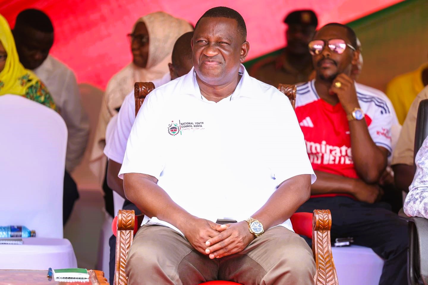 Sports Cabinet Secretary Salim Mvurya at the groundbreaking ceremony of the Matuga Sports Academy in Kwale County. Mvurya reaffirmed his dedication to ensure grassroots sports development across the country. 