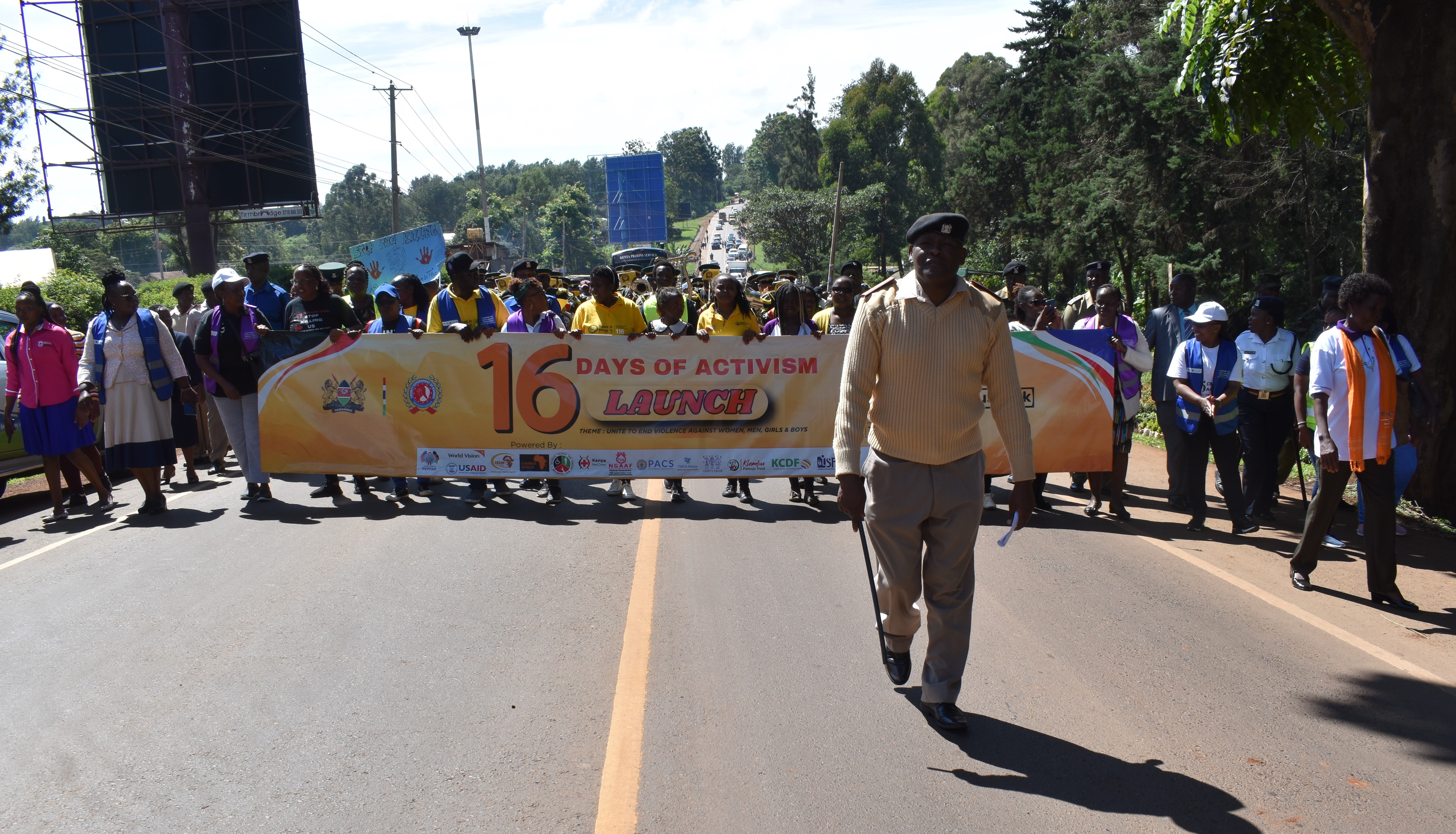  Kiambu SGBV procession that began at Kirigiti area to Kiambu bus park. Photo/ Sylvia Wanjohi and John Kariba