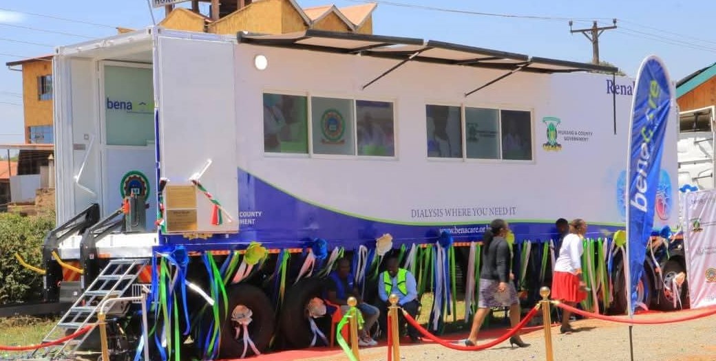 Mobile dialysis unit that was launched in Murang’a 