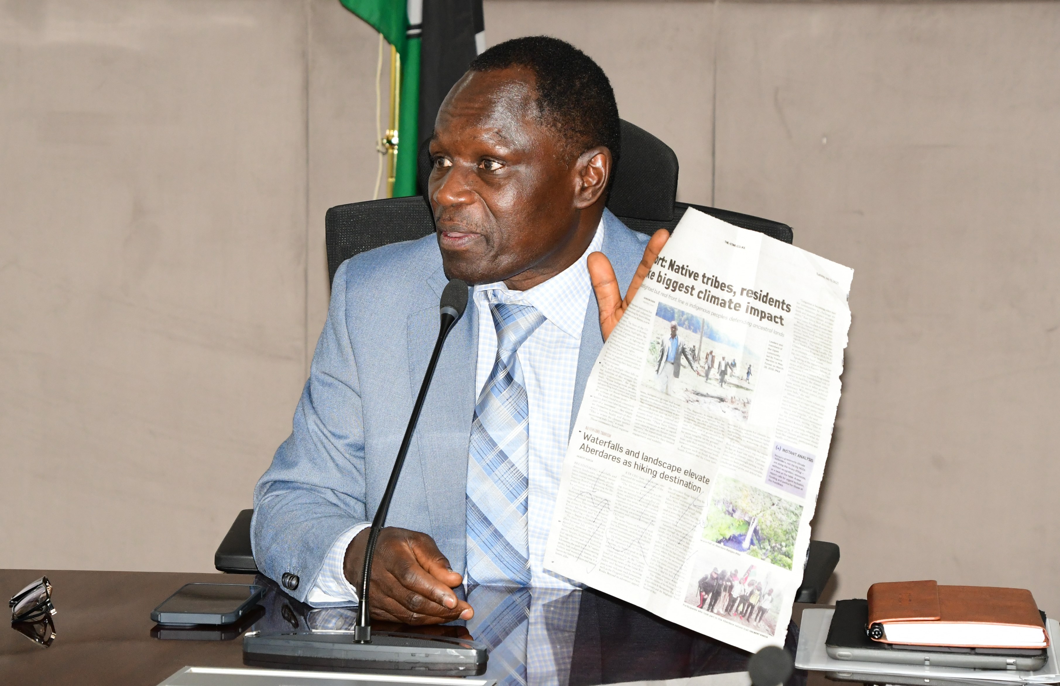 The Principal Secretary, State Department for Broadcasting and Telecommunications, Stephen Isaboke