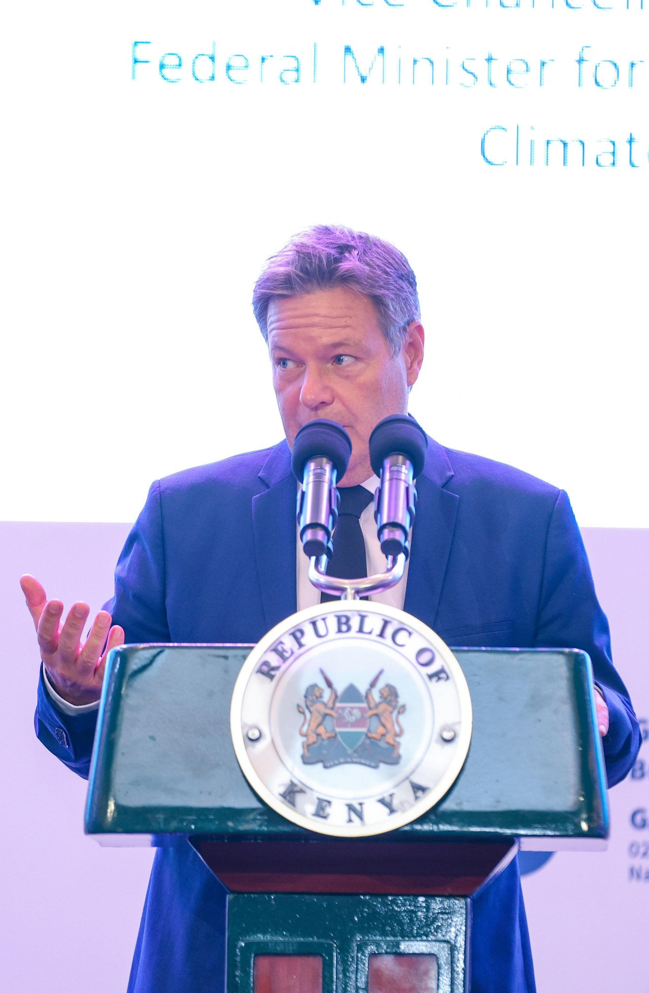 German Economy Minister Robert Habeck during the German-African Business Summit. Photo/Courtesy