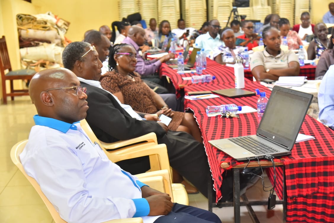 Participants at the two-day participatory climate scenario planning workshop in Kajiado. Photo/Diana Meneto.