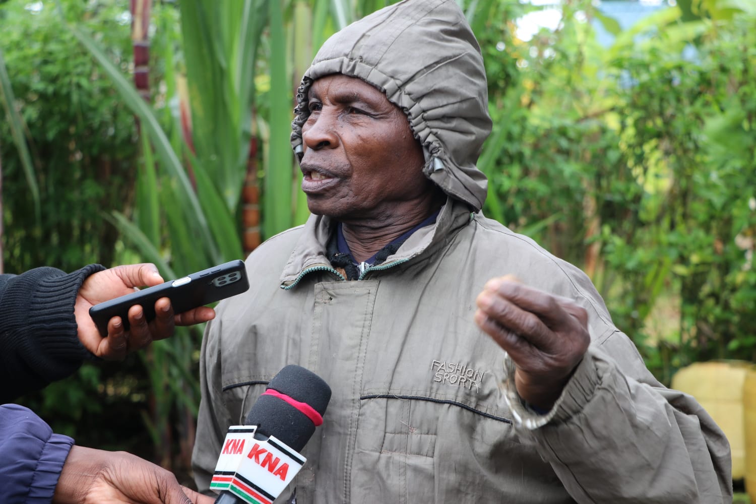 Muriithi Kagai from Kamuiru village in Kirinyaga central, one of the beneficiaries.