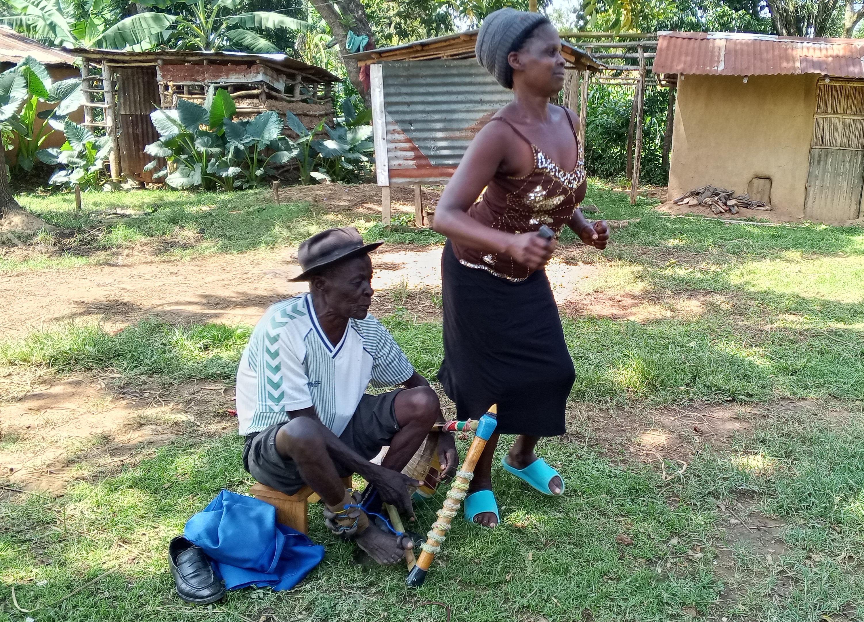 William Ogutu Omondi enjoys what he has been doing for more than 70 years, playing Nyatiti as a fan enjoys the beats.