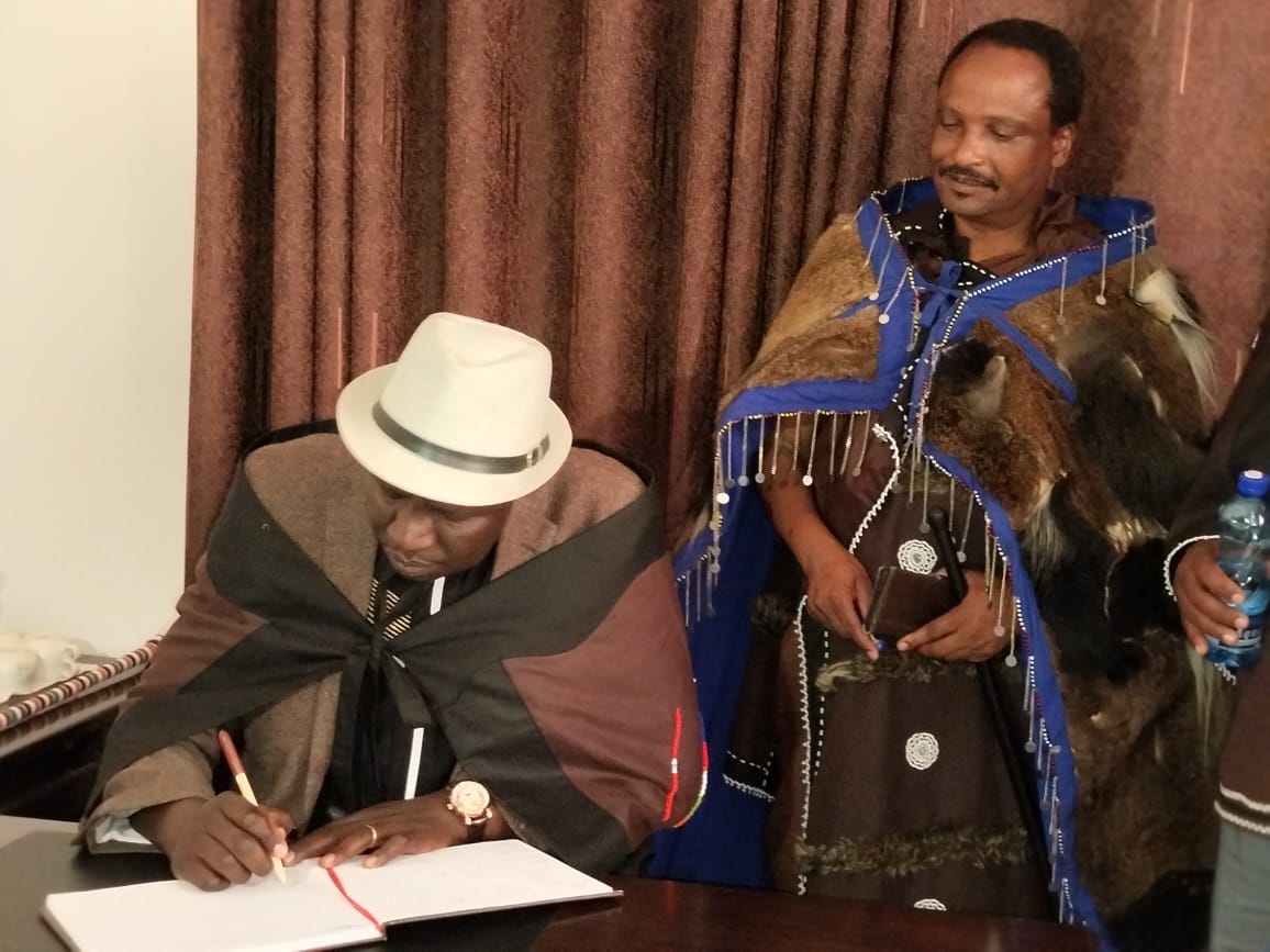  Lee Njiru, former Press Secretary to President Moi, plants a tree during the 6th Annual Ogiek Cultural Celebration in Nkareta
