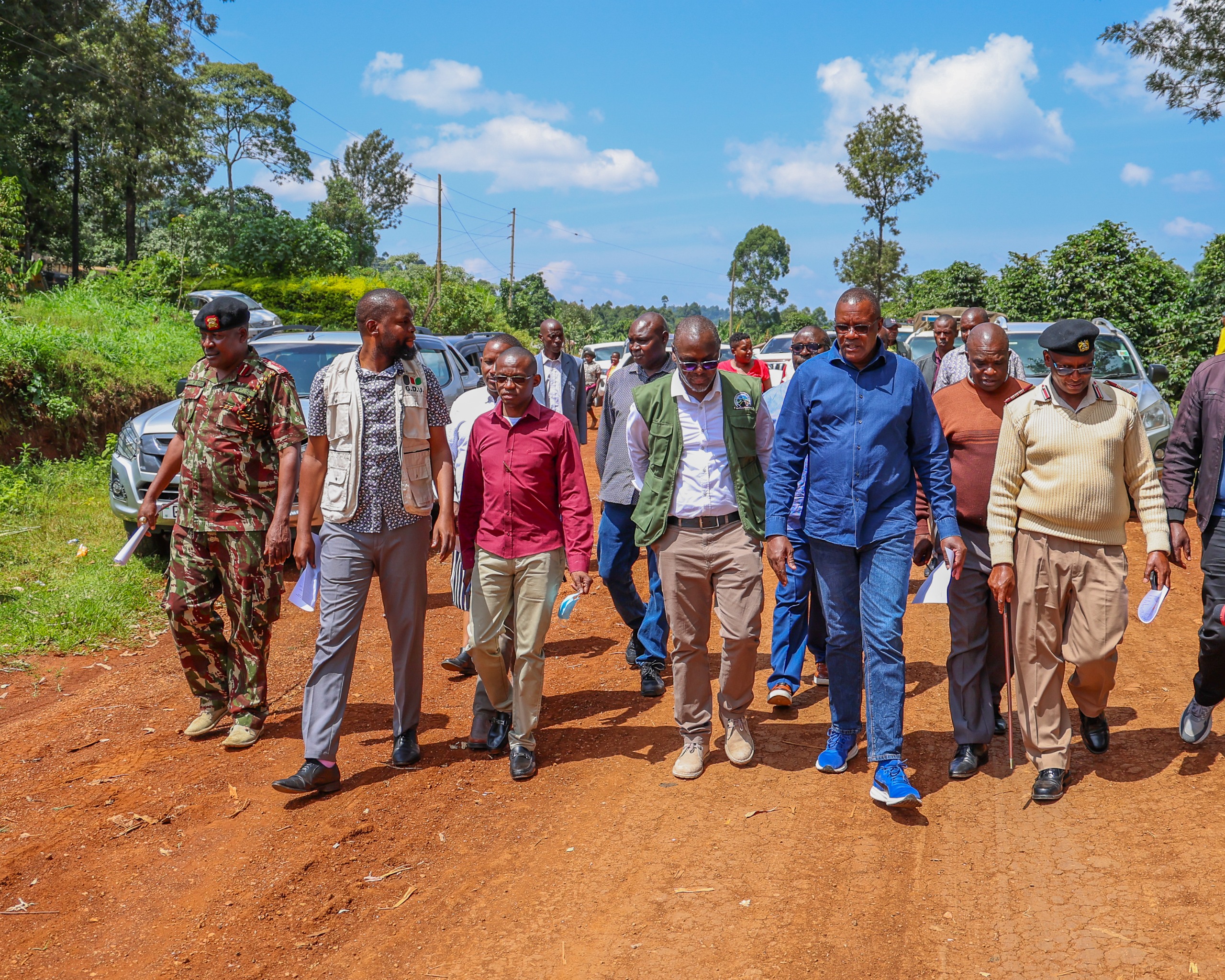Eliud Owalo, the Deputy Chief of Staff in charge of Delivery and Government Efficiency inspects various projects.