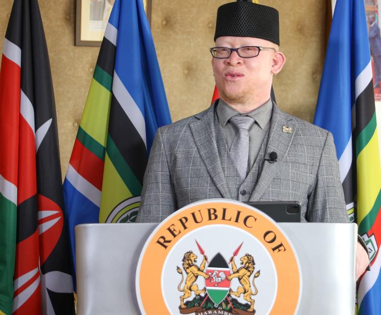 Government spokesperson Isaac Mwaura Speaking during a press briefing on the status of the Economy held at Kenyatta International Convention Center (KICC) 