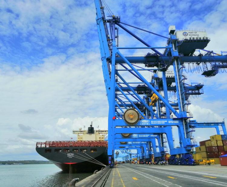 A general view of Berth 16 at the Kenya Ports Authority (KPA).
