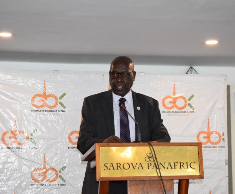 Engineers Board of Kenya Chairman Eng. Erastus Mwongera. Photo/Courtesy 