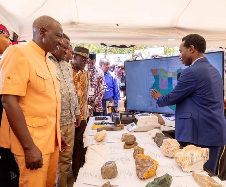 President William Ruto led the official opening of the Voi Gemstone Centre Value Addition Chain in 2023. Photo: Courtesy