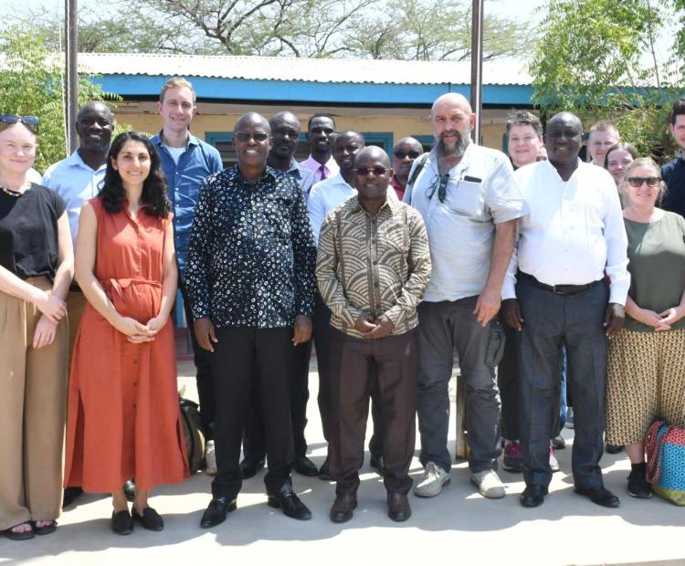 Governor Jeremiah Lomorukai (in black flowed shirt) pose for a group photo with a delegation from the Danish Embassy and UNHCR