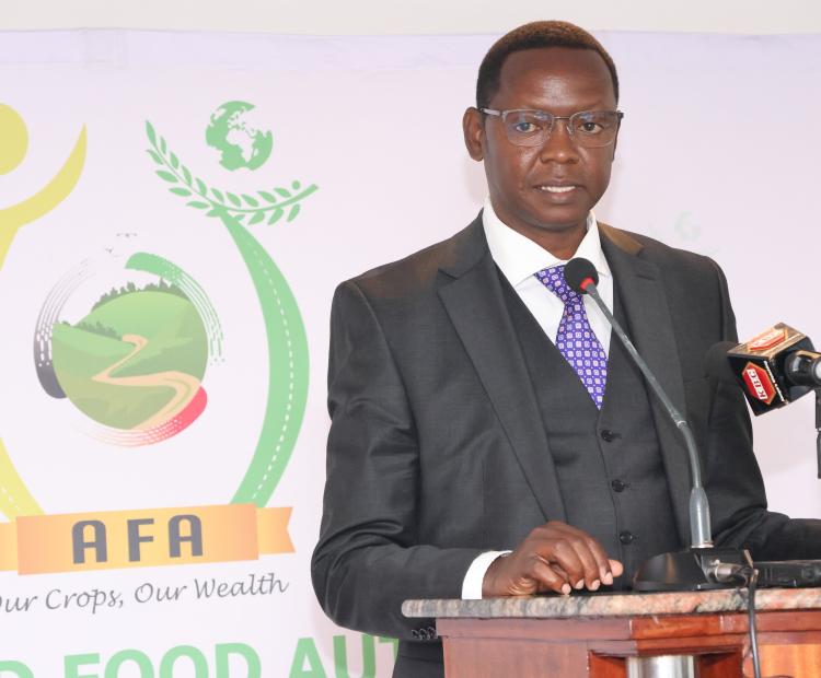 Agriculture and Food  Authority (AFA)  Director General (DG)  Dr. Bruno Linyiru. PHOTO:  JOSPEH NG’ANG’A. 