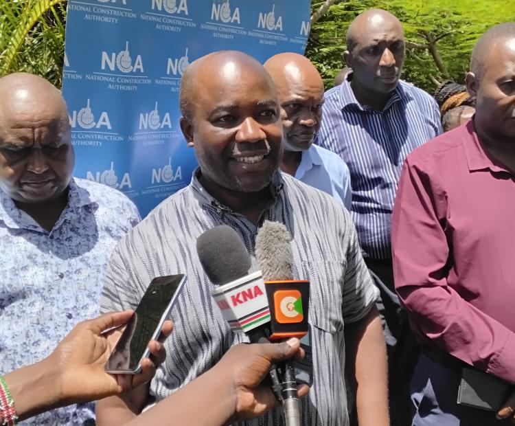 NCA Nyanza Regional Coordinator Festus Mariera addressing the media in Kisumu during the sensisitzation meeting. PHOTO: CHRIS MAHANDARA