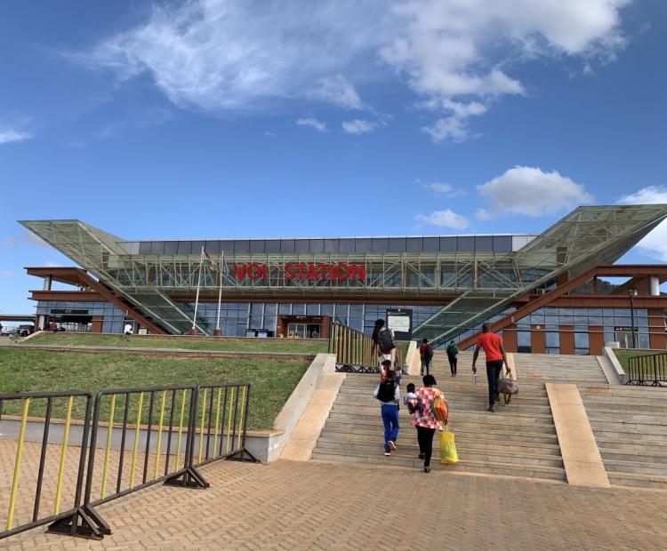 Voi SGR Station. Kenya Railways has recorded an increase in passenger numbers boarding and alighting at the station. Photo/Courtesy