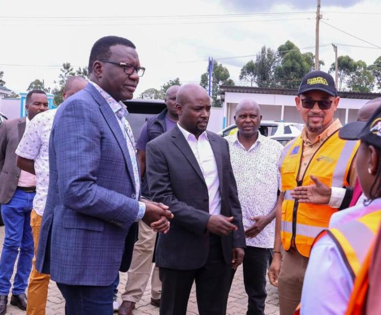 CS Chirchir during a visit in Kaplong Photo/ MINISTRY OF ROADS AND TRANSPORT