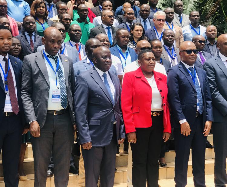 The PS for Information Communication Technology (ICT)  poses for a photo with other stakeholders during the offi cially opening of the 7th Regional E-waste Conference in  Nairobi