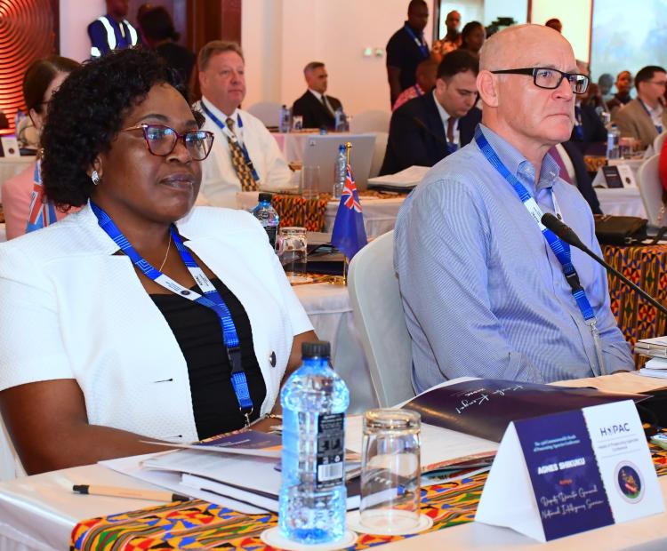 A section of the delegates in attendance follows proceedings during the 23rd commonwealth heads of prosecuting agencies conference (HOPAC) at Sarova White sands Hotel, Mombasa.