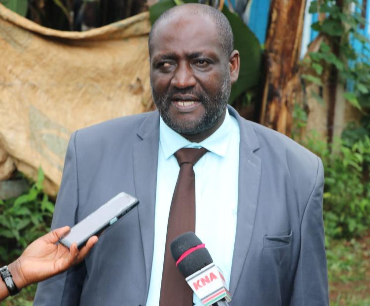 Samuel Kanjobe the CEC for Lands, Physical Planning, and Urban Development in Kirinyaga County.