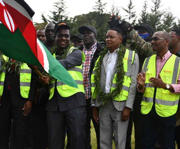 Energy CS, Opiyo Wandayi, joined Nakuru Governor, Susan Kihika, and Molo MP, Kuria Kimani, leaders at St. Joseph Primary school in Elburgon to launch the Last Mile Connectivity Programme in Molo Constituency